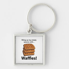 Llavero Waffles Llenando Mis Espacios Vacíos Con Waffles