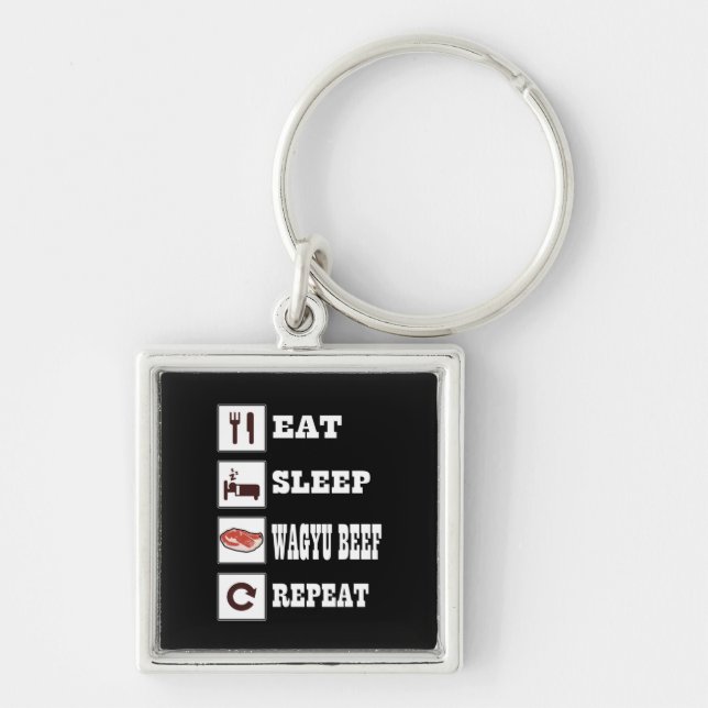 Llavero Wagyu Beef Steak BBQ Enthusiast Grill Barbacoa (Frente)