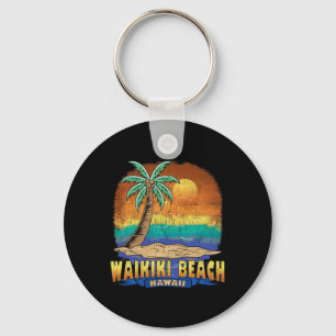 Llavero Waikiki Beach Hawaii Vintage Distresage Souvenir