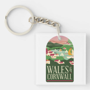 Llavero Wales Cornwall Vintage Magnet