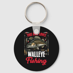 Llavero Walleye Hunting Fish Angler A este Chica le encant