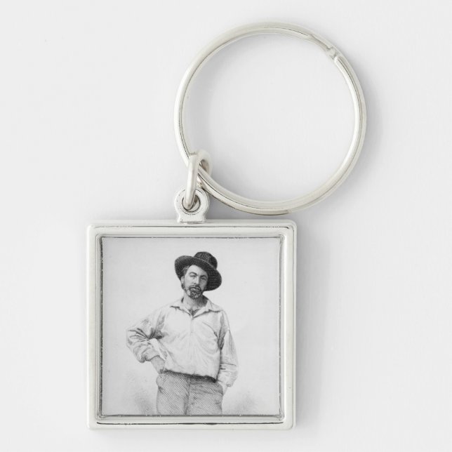 Llavero Walt Whitman, frontispiece a las 'hojas de (Frente)