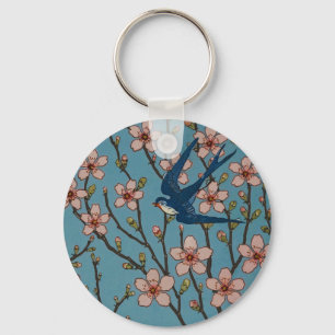 Llavero Walter Crane Almond Blossom y Swallow