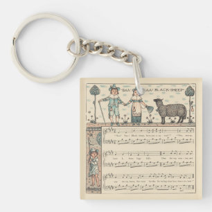 Llavero Walter Crane Baa Baa Oveja Negra Rima Infantil