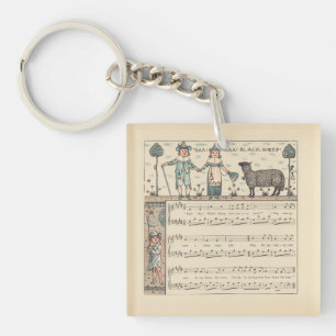 Llavero Walter Crane Baa Baa Oveja Negra Rima Infantil