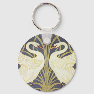 Llavero Walter Crane Cisne, Junco E Iris Art Nouveau