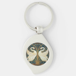 Llavero Walter Crane Swan, Rush E Iris Art Nouveau