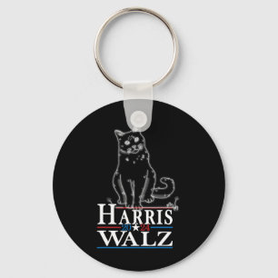 Llavero Waltz Elección 2024 Gato Divertido Kamala Harris T