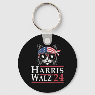 Llavero Walz 2024 Funny Cat Election Kamala Harris Tim Wal