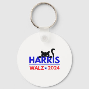 Llavero Walz 2024 Gato Divertido Elección Kamala Harris Ti