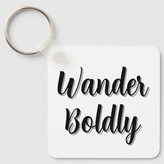 Llavero Wander Boldly (Anverso)