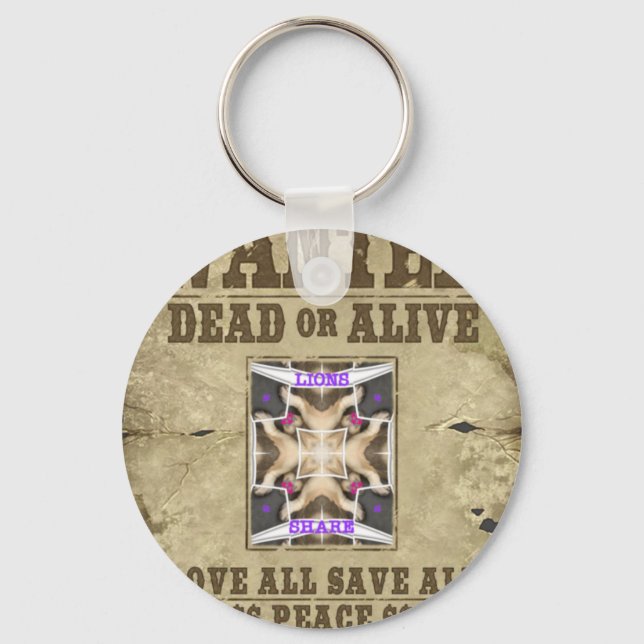 Llavero Wanted Peace (Anverso)