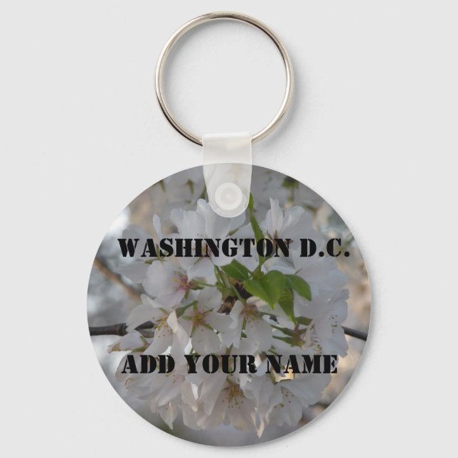 Llavero Washington D.C. Añadir su nombre Keychain (Anverso)