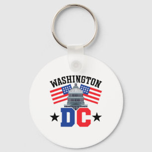 Llavero Washington Dc Capitol Hill Bandera Estadounidense