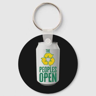 Llavero Waste Management Peoples Lata de Cerveza Abierta