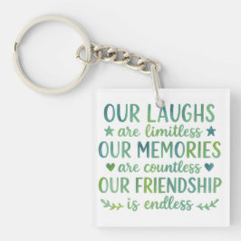 Llavero Watercolor Friendship Quote