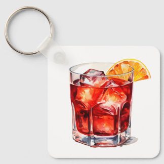 Llavero Watercolor Manhattan Cocktail Drink