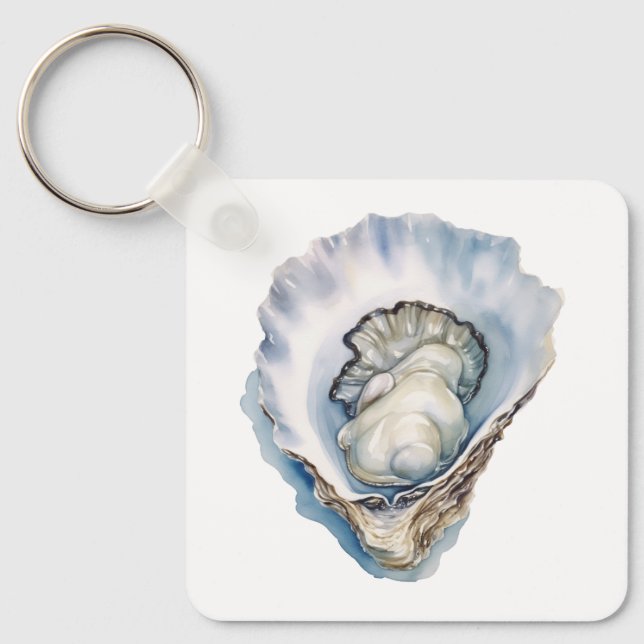 Llavero Watercolor Oyster Shell (Anverso)