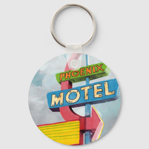 Llavero Watercolor Phoenix Motel