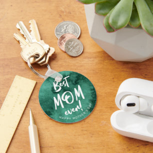 Llavero watercolor splash best mom ever mother's day  keyc