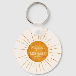 Llavero Watercolor Sunshine Baby Shower