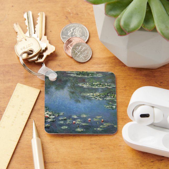 Llavero Waterlilies por Claude Monet, Flores de época (Escritorio )