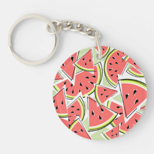 Llavero Watermelon Green Text de doble cara