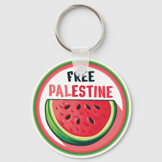 Llavero Watermelon Palestine Free Colorfull (Anverso)