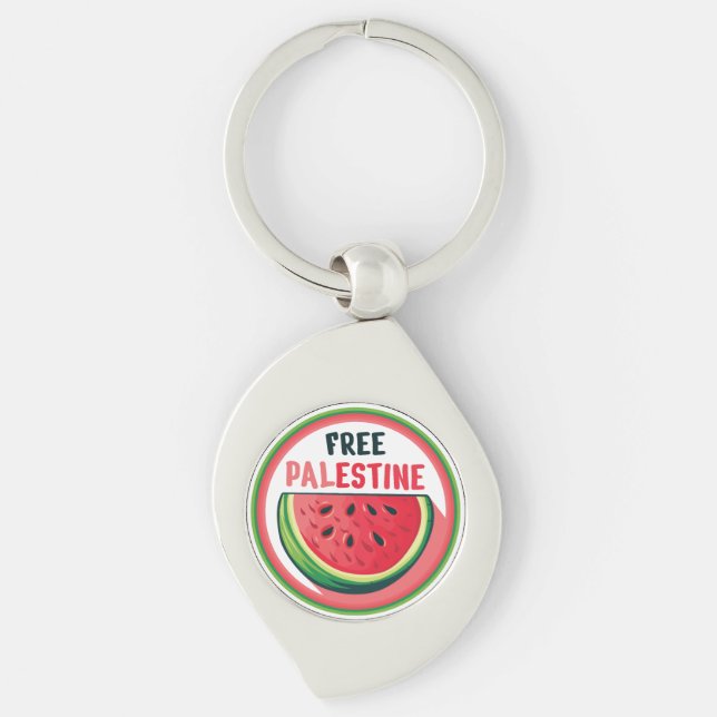Llavero Watermelon Palestine Free Colorfull (Anverso)