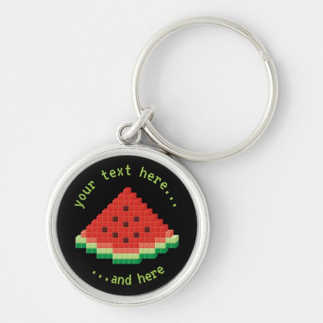 Llavero Watermelon Pixel Art (Frente)