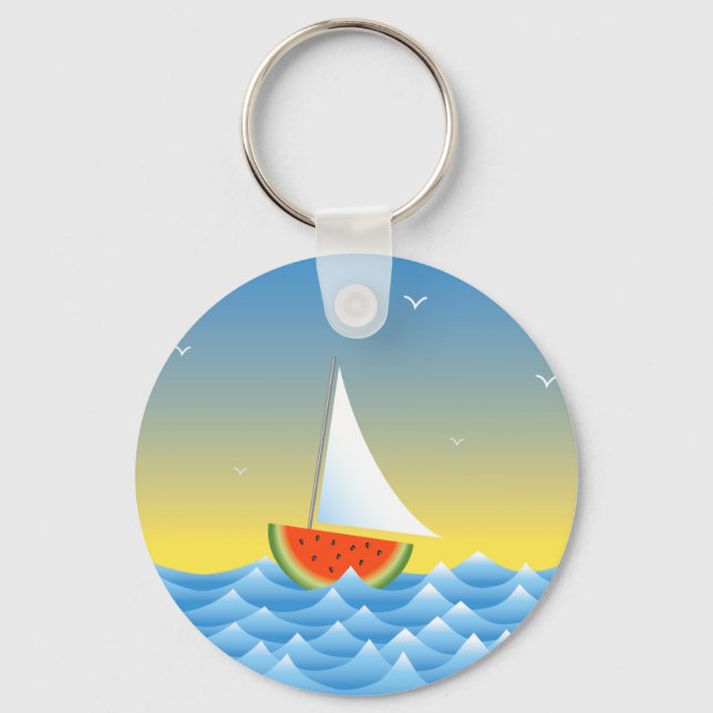 Llavero Watermelon Sailboat (Anverso)
