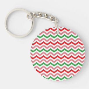 Llavero Watermelon Summer Zigzag Stripes Pattern-56209