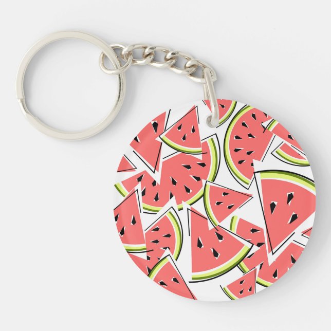 Llavero Watermelon Text de doble cara (Frente)