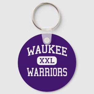 Llavero Waukee - guerreros - High School secundaria -