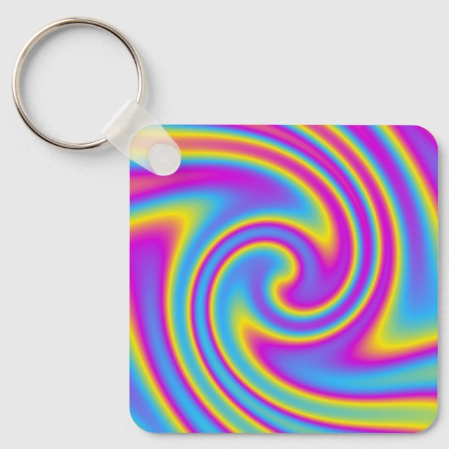 Llavero wavy rainbow (Anverso)
