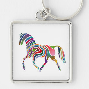 LLAVERO WAVY RAINBOW HORSE