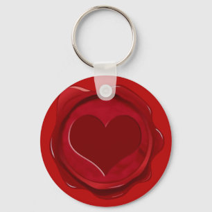 LLAVERO WAX SEAL HEART