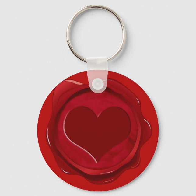 LLAVERO WAX SEAL HEART (Anverso)