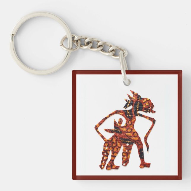 Llavero Wayang en Batik II (Frente)