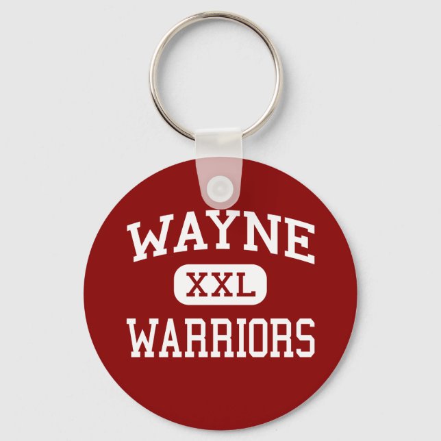 Llavero Wayne - Warriors - High - Huber Heights Ohio (Anverso)