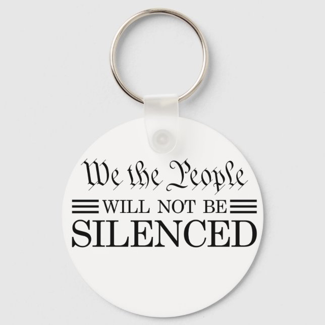 Llavero We The People Will Not Be Silenced (Anverso)