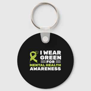 Llavero Wear Green Para Concienciación Sobre La Salud Ment