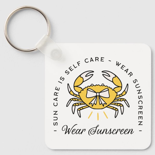 Llavero Wear sunscreen apply spf sun protection reminder (Anverso)