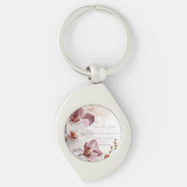 Llavero Wedding Save the Date Metalizado Keychain