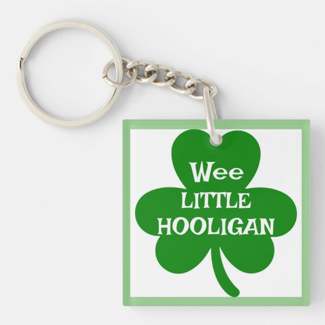 Llavero Wee Little Hooligan Shamrock Keyring (Frente)