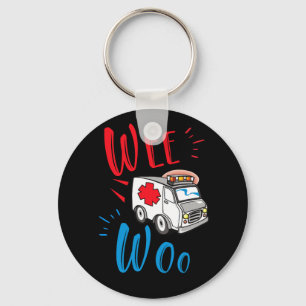 Llavero WEE WOO AMR. EMT AMR. Ambulancia paramédica