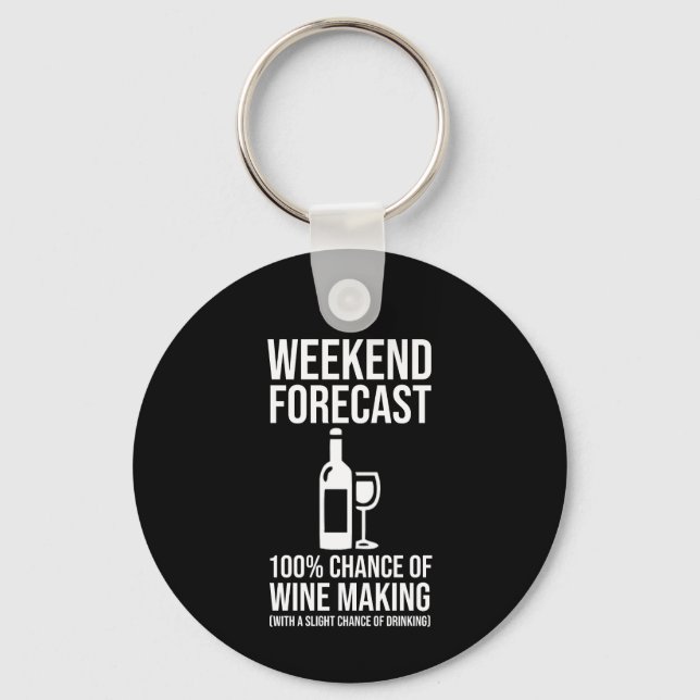 Llavero Weekend Forecast - 100% Chance of Wine Making (Anverso)