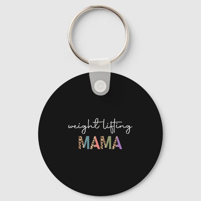 Llavero Weightlifting Mama Women Gift - Funny Weightlifter (Anverso)