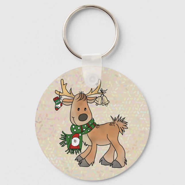 Llavero Weihnachtsrentier (Anverso)