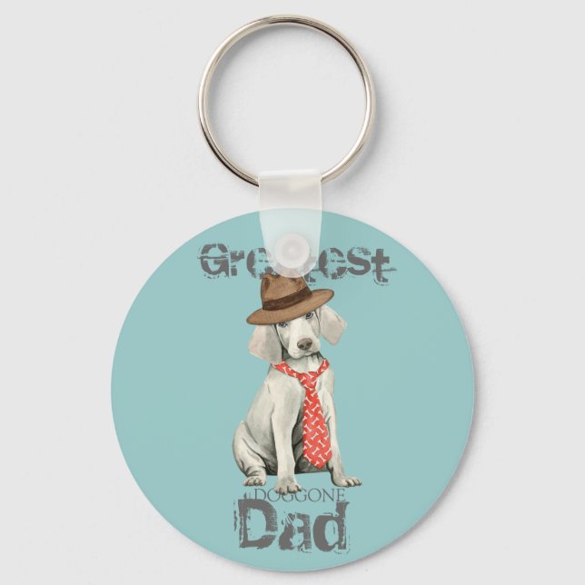 Llavero Weimaraner Dad (Anverso)